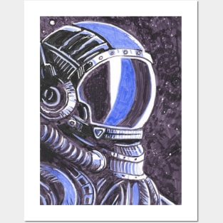 Astronaut in Violet Posters and Art
